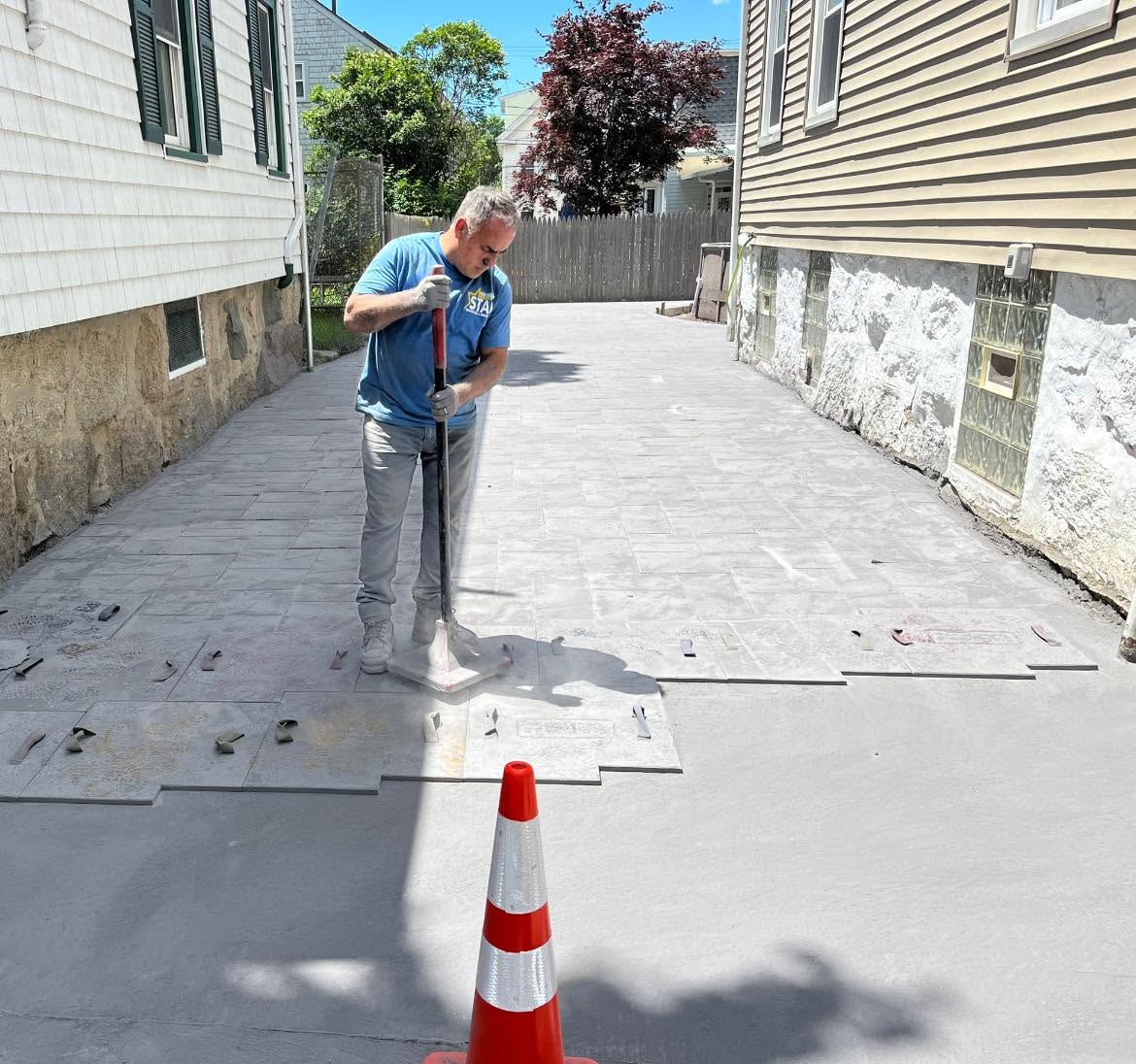 Stamped Concrete Patio — Fall River, MA
