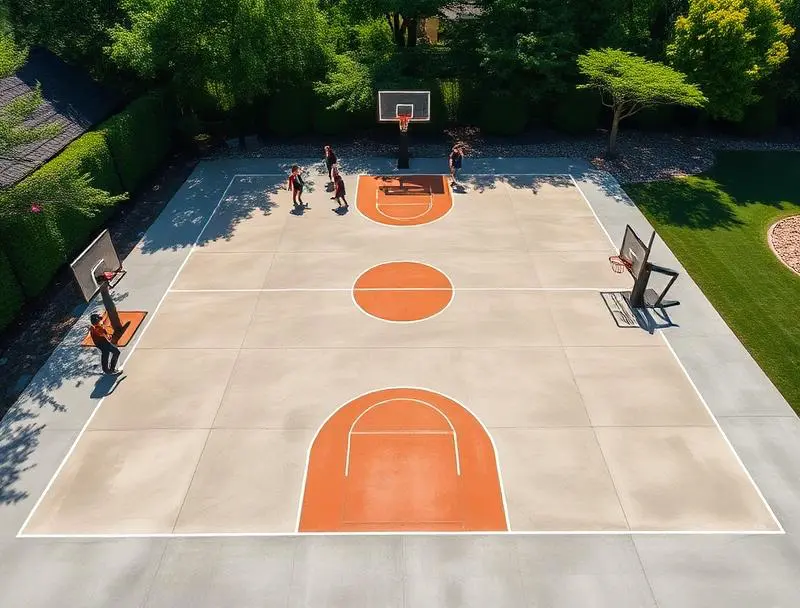 Custom basketball court North Dartmouth