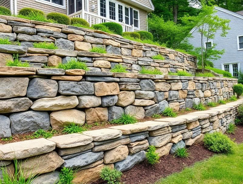 Retaining wall construction Somerset